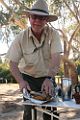 Mike with bread and damper